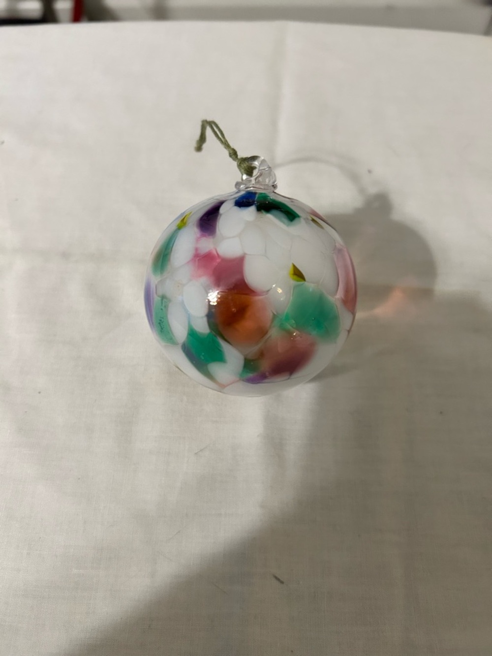 Kitras Hand-Blown Art Glass Friendship Ball-3”